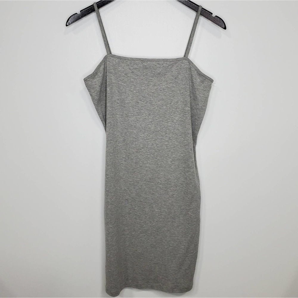 Topshop Square Neck Bodycon Spaghetti Strap Dress